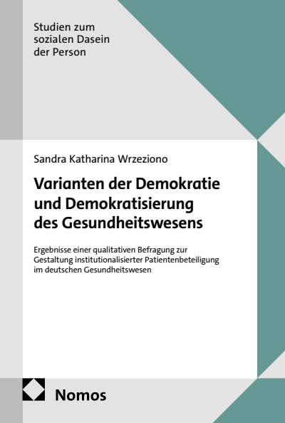 Cover of book: Varianten der Demokratie und Demokratisierung des Gesundheitswesens