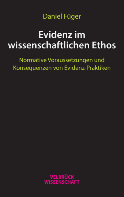 Cover des Buchs: Evidenz im wissenschaftlichen Ethos