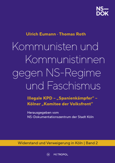 Cover of book: Kommunisten und Kommunistinnen gegen NS-Regime und Faschismus