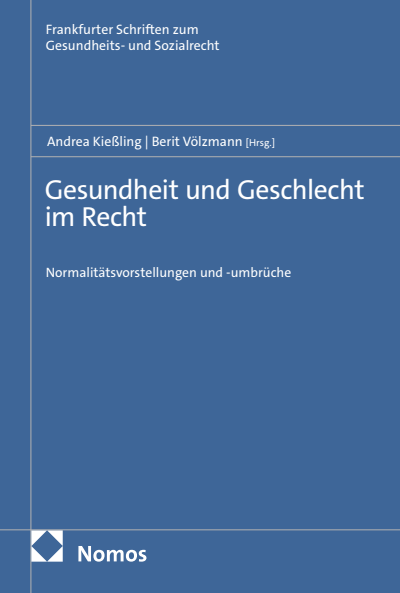 Cover des Buchs: Gesundheit und Geschlecht im Recht