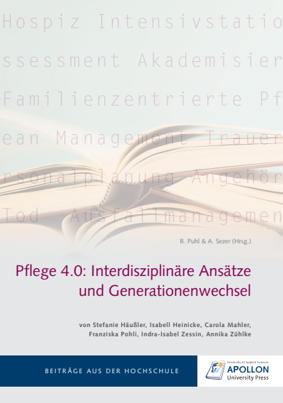 Cover of book: Pflege 4.0: Interdisziplinäre Ansätze und Generationenwechsel