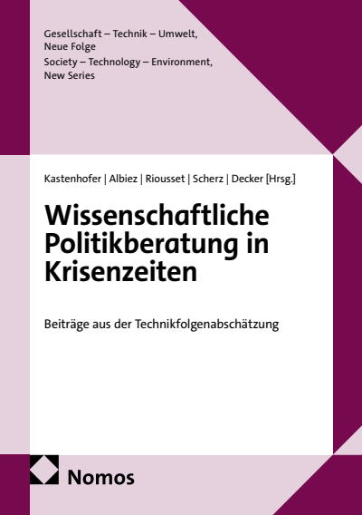 Cover of book: Wissenschaftliche Politikberatung in Krisenzeiten