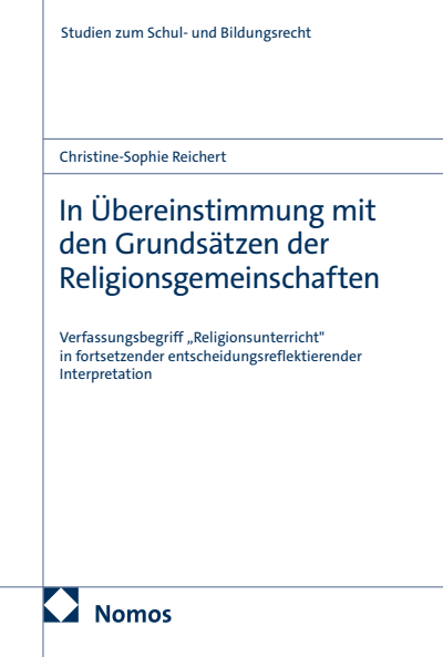 Cover of book: In Übereinstimmung mit den Grundsätzen der Religionsgemeinschaften