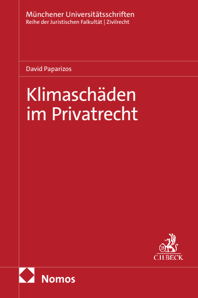 Cover of book: Klimaschäden im Privatrecht