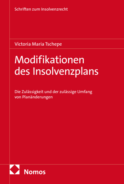 Cover des Buchs: Modifikationen des Insolvenzplans