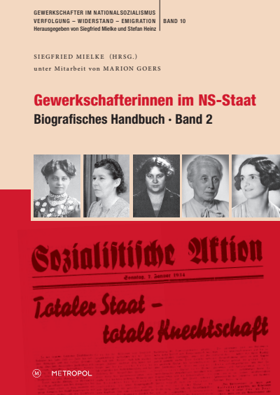 Cover of book: Gewerkschafterinnen im NS-Staat