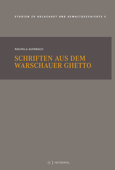 Cover of book: Schriften aus dem Warschauer Ghetto