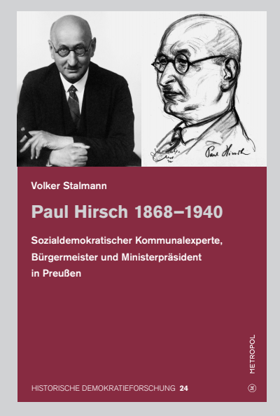 Cover of book: Paul Hirsch 1868–1940