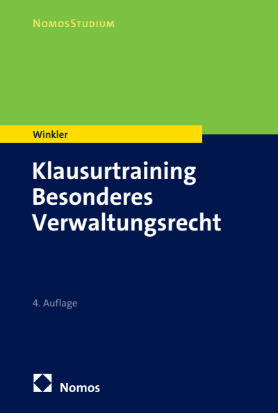 Cover des Buchs: Klausurtraining Besonderes Verwaltungsrecht