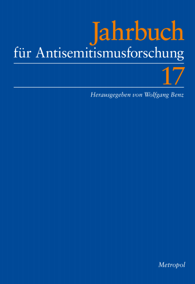 Cover of book: Jahrbuch für Antisemitismusforschung 26 (2017)