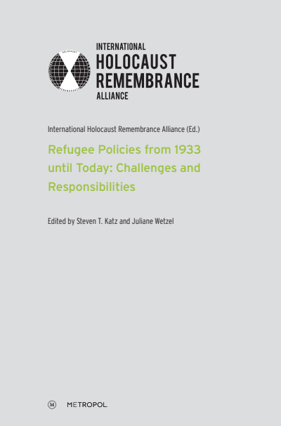 Cover of book: Refugee Policies from 1933 until Today: Challenges and Responsibilities