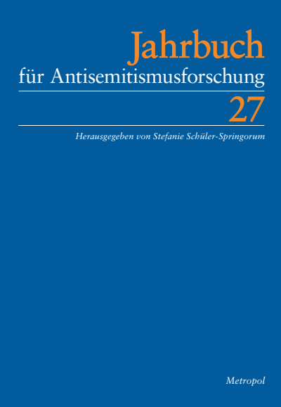 Cover des Buchs: Jahrbuch für Antisemitismusforschung 27 (2018)