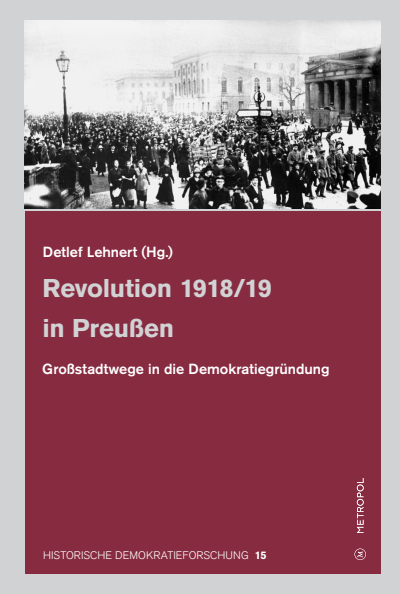 Cover of book: Revolution 1918/19 in Preußen