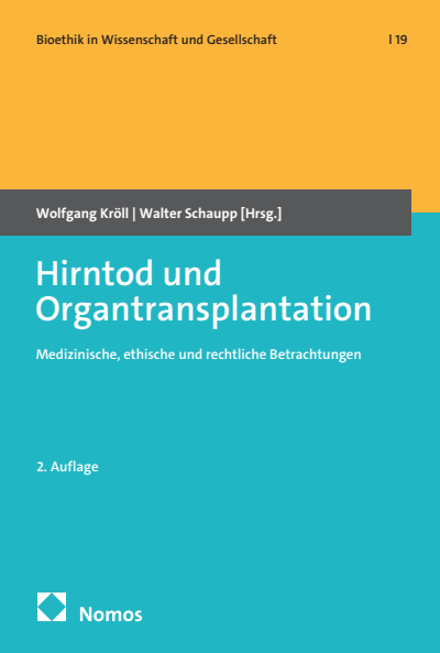 Cover of book: Hirntod und Organtransplantation