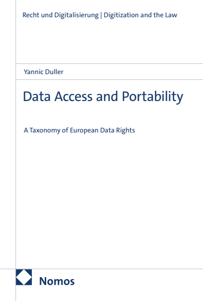 Cover of book: Data Access and Portability