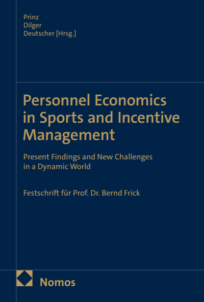Cover of book: Personnel Economics in Sports and Incentive Management