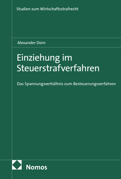 Cover of book: Einziehung im Steuerstrafverfahren