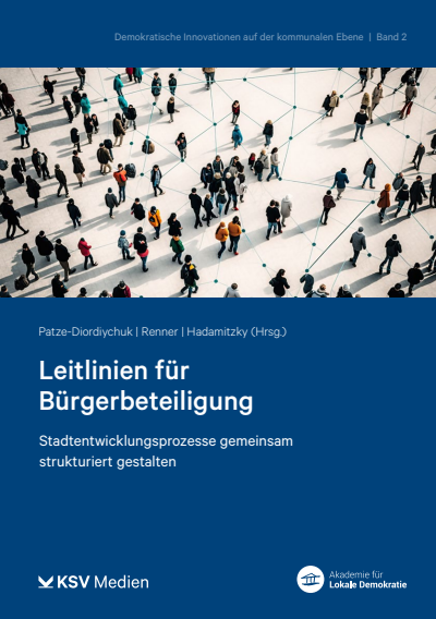 Cover des Buchs: Leitlininien für Bürgerbeteiligung