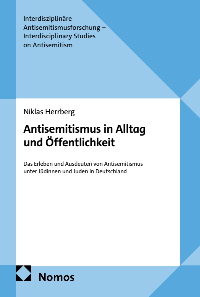 Cover of book: Antisemitismus in Alltag und Öffentlichkeit