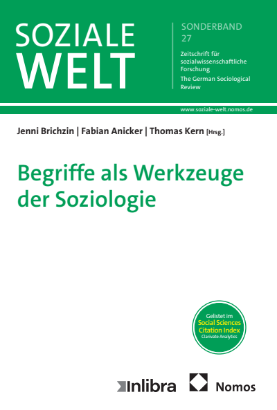 Cover of book: Begriffe als Werkzeuge der Soziologie