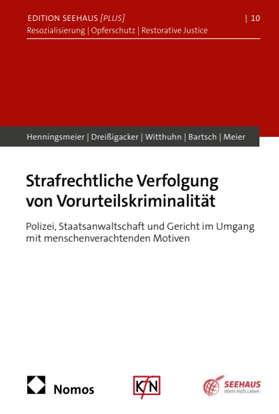Cover des Buchs: Strafrechtliche Verfolgung von Vorurteilskriminalität