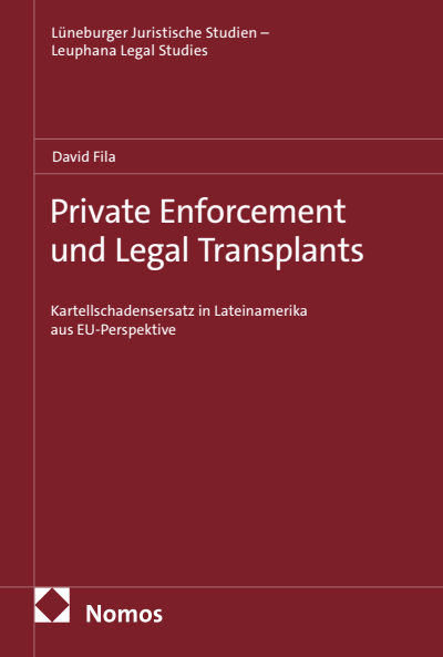 Cover des Buchs: Private Enforcement und Legal Transplants