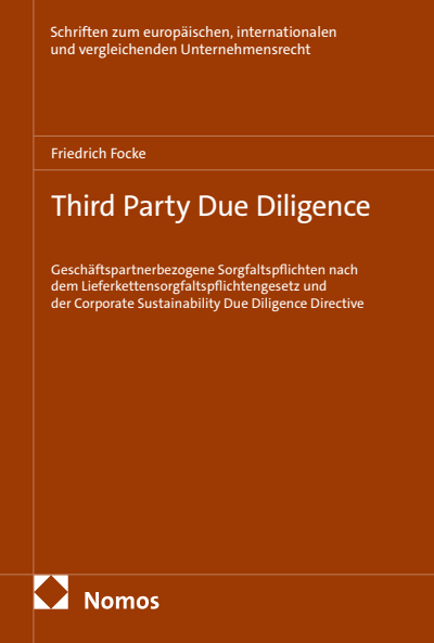 Cover des Buchs: Third Party Due Diligence