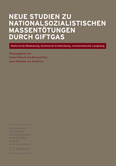 Cover of book: Neue Studien zu nationalsozialistischen Massentötungen durch Giftgas