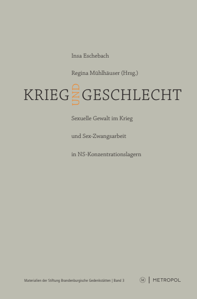 Cover of book: Krieg und Geschlecht