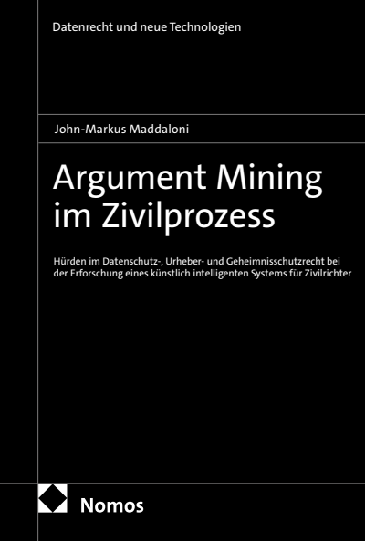 Cover des Buchs: Argument Mining im Zivilprozess