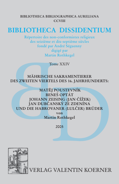 Cover des Buchs: Bibliotheca Dissidentium XXIV