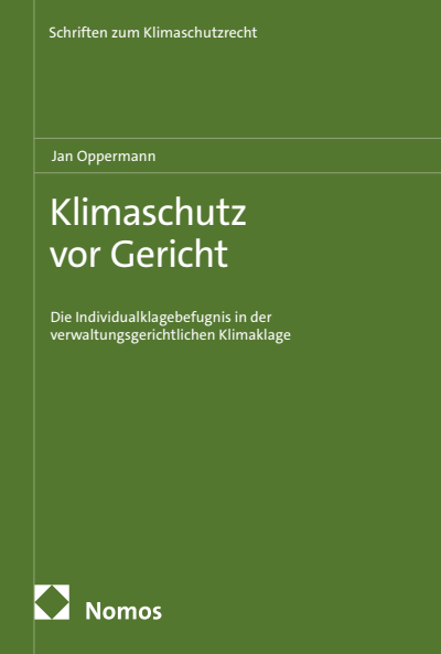 Cover des Buchs: Klimaschutz vor Gericht