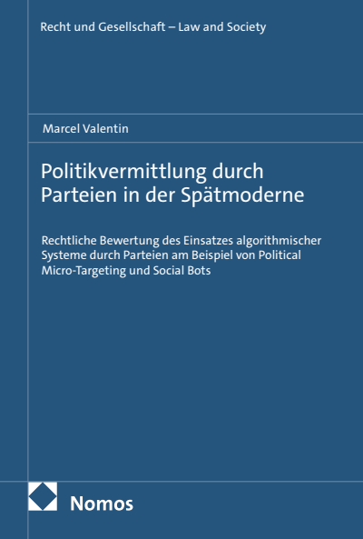 Cover of book: Politikvermittlung durch Parteien in der Spätmoderne