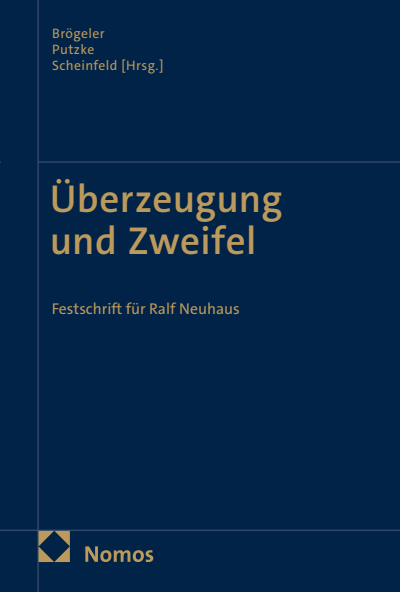 Cover des Buchs: Überzeugung und Zweifel