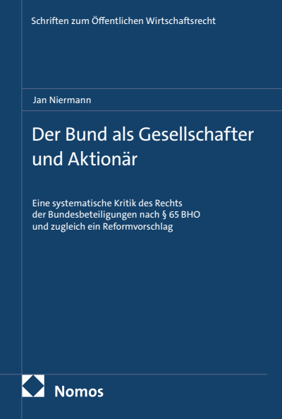 Cover of book: Der Bund als Gesellschafter und Aktionär