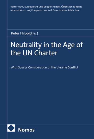 Cover des Buchs: Neutrality in the Age of the UN Charter