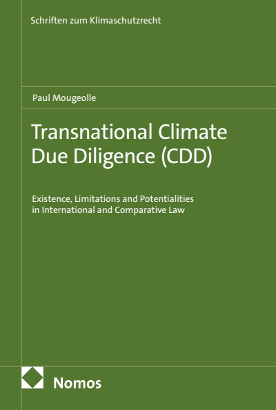 Cover of book: Transnational Climate Due Diligence (CDD)