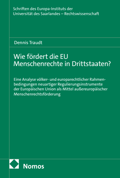 Cover of book: Wie fördert die EU Menschenrechte in Drittstaaten?