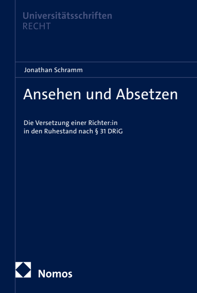 Cover of book: Ansehen und Absetzen