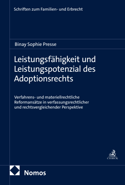Cover des Buchs: Leistungsfähigkeit und Leistungspotenzial des Adoptionsrechts