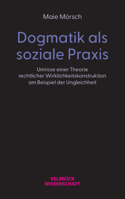 Cover of book: Dogmatik als soziale Praxis