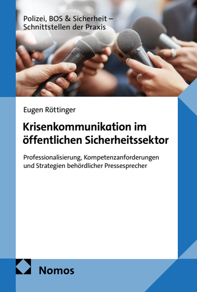 Cover des Buchs: Krisenkommunikation im öffentlichen Sicherheitssektor