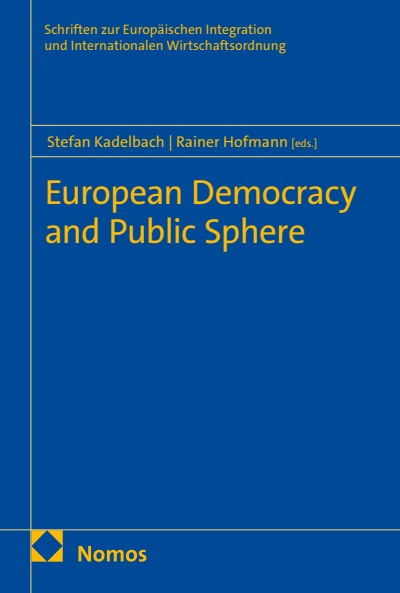 Cover of book: European Democracy and Public Sphere