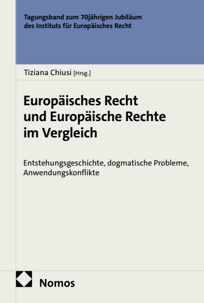Cover des Buchs: Europäisches Recht und Europäische Rechte im Vergleich