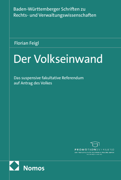 Cover of book: Der Volkseinwand