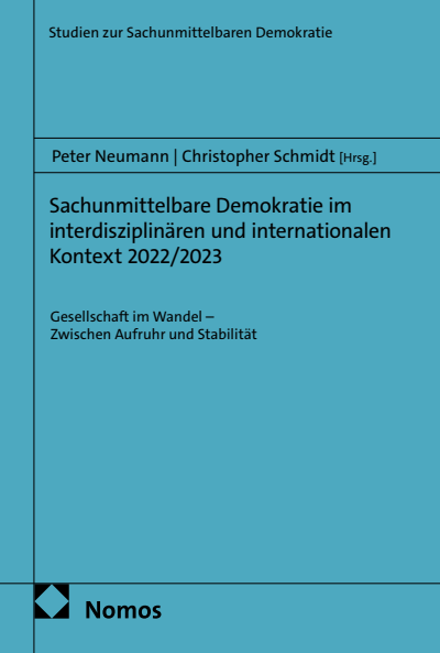 Cover des Buchs: Sachunmittelbare Demokratie im interdisziplinären und internationalen Kontext 2022/2023