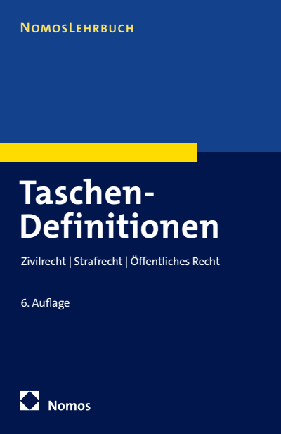 Cover des Buchs: Taschen-Definitionen
