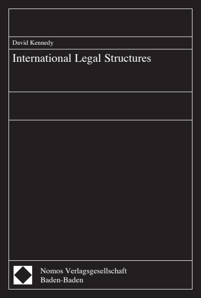 Cover of book: International Legal Structures