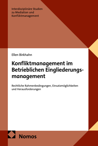 Cover des Buchs: Konfliktmanagement im Betrieblichen Eingliederungsmanagement