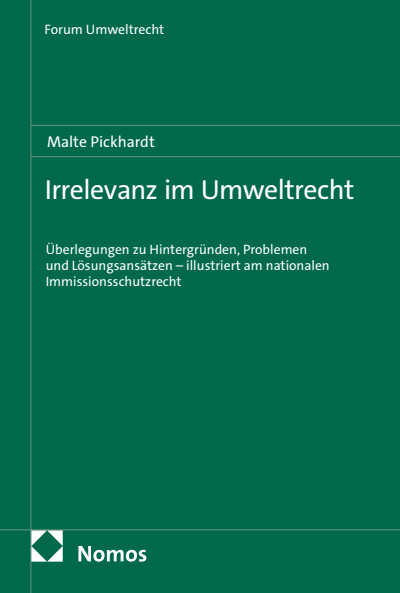 Cover des Buchs: Irrelevanz im Umweltrecht